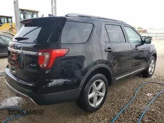 2017 Ford Explorer XLT with VIN 1FM5K8D88HGE01888, listed as a Copart auction lot 51487865 with 167,207 mi miles and Clean Title. Bid and sale history available at carsss.com. Image 3.