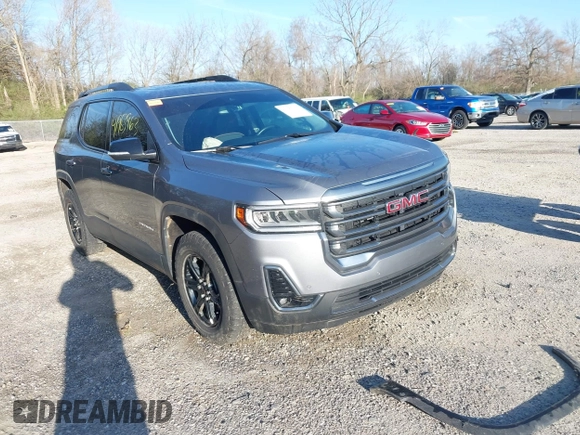 2021 GMC Acadia AT4 with VIN 1GKKNLLS4MZ166651, listed as a IAAI auction lot 41983963 with 44,727 mi miles and . Bid and sale history available at carsss.com. Image 1.