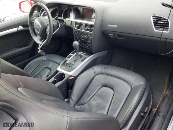 2012 Audi A5 2.0T Premium Plus with VIN WAULFAFR2CA001119, listed as a Copart auction lot 83591674 with 0 mi miles and Salvage Title. Bid and sale history available at carsss.com. Image 8.