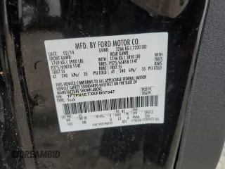 2014 Ford F-150 XL with VIN 1FTFX1ETXEFB07947, listed as a Copart auction lot 61484295 with Not provided miles and Non repairable. Bid and sale history available at DreamBid. Image 12.
