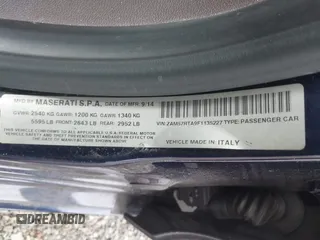 2015 Maserati Ghibli S Q4 z VIN ZAM57RTA9F1135227, wystawiony jako IAAI lot #41727048 z przebiegiem 62 915 mil mil oraz . Historia ofert i sprzedaży dostępna na DreamBid. Obrazek 9.