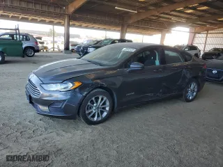 2019 Ford Fusion Hybrid SE with VIN 3FA6P0LU9KR104774, listed as a Copart auction lot 42202435 with 185,601 mi miles and Salvage Title. Bid and sale history available at carsss.com. Image 1.