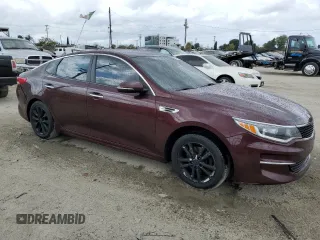 2016 Kia Optima LX with VIN 5XXGT4L3XGG104961, listed as a Copart auction lot 54700085 with 89,775 mi miles and Salvage Title. Bid and sale history available at carsss.com. Image 4.
