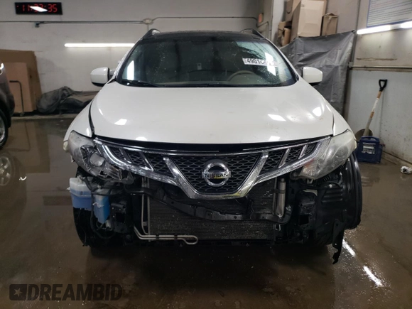 2013 Nissan Murano SV with VIN JN8AZ1MW8DW314047, listed as a Copart auction lot 49010405 with 161,773 mi miles and Salvage Title. Bid and sale history available at carsss.com. Image 5.