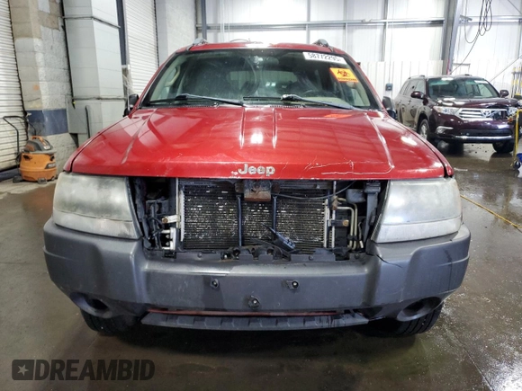 2004 Jeep Grand Cherokee Laredo с VIN 1J4GW48S34C324262, выставлен на аукционе Copart как лот 58772295 с пробегом 173 023 миль миль и Списание • Salvage title. История ставок и продаж доступна на DreamBid. Изображение 5.