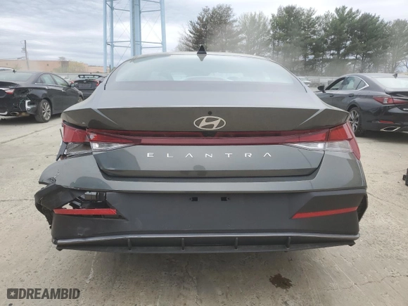 2024 Hyundai Elantra SEL with VIN KMHLM4DG7RU782198, listed as a Copart auction lot 53930335 with 3,218 mi miles and Salvage Title. Bid and sale history available at carsss.com. Image 6.