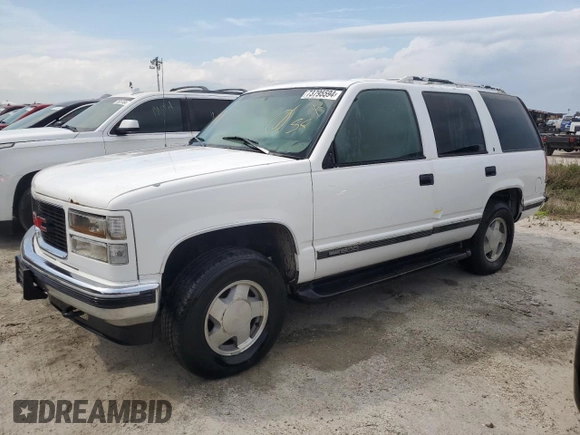 1998 GMC Yukon with VIN 1GKEK13R9WJ711087, listed as a Copart auction lot 73795594 with 177,708 mi miles and Non Repairable. Bid and sale history available at carsss.com. Image 1.