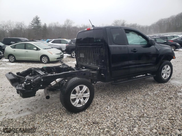 2022 Ford Ranger XL with VIN 1FTER1FHXNLD39515, listed as a Copart auction lot 89262425 with 12,122 mi miles and Salvage Title. Bid and sale history available at carsss.com. Image 3.