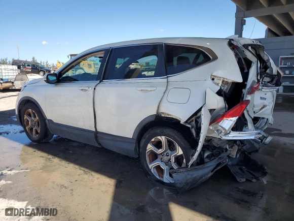 2018 Honda CR-V EX with VIN 5J6RW1H59JL007566, listed as a Copart auction lot 49803515 with 74,627 mi miles and Salvage Title. Bid and sale history available at carsss.com. Image 2.