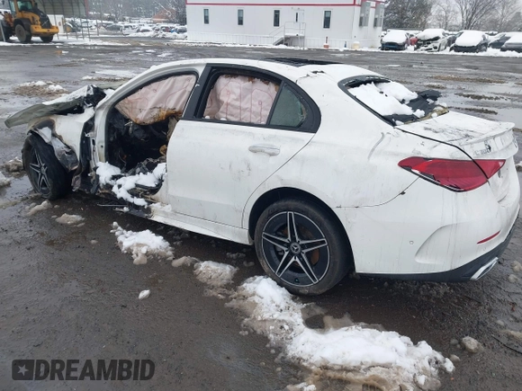 2023 Mercedes-Benz C 300 with VIN W1KAF4HB9PR075498, listed as a IAAI auction lot 41536091 with Not Provided miles and . Bid and sale history available at DreamBid. Image 3.