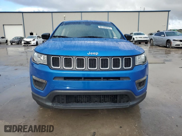 2017 Jeep Compass Sport with VIN 3C4NJCAB2HT690739, listed as a Copart auction lot 85103254 with 120,510 mi miles and Salvage Title. Bid and sale history available at carsss.com. Image 5.
