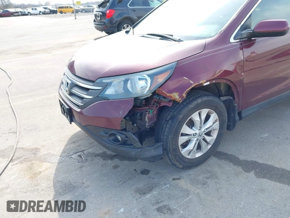 2013 Honda CR-V EX-L with VIN 5J6RM4H72DL013996, listed as a IAAI auction lot 42026076 with 184,587 mi miles. Bid and sale history available at carsss.com. Image 4.