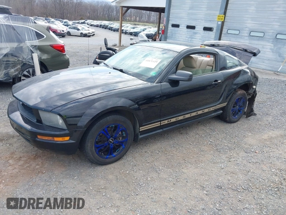 2006 Ford Mustang Standard with VIN 1ZVFT80N165264736, listed as a IAAI auction lot 41871329 with 144,304 mi miles. Bid and sale history available at carsss.com. Image 2.