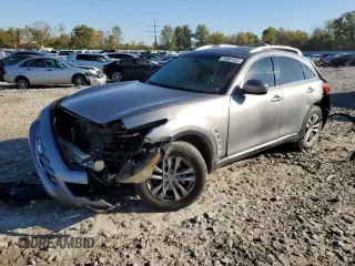 2009 Infiniti FX35 with VIN JNRAS18W69M158460, listed as a Copart auction lot 76367334 with 232,036 mi miles and Salvage Title. Bid and sale history available at carsss.com. Image 1.
