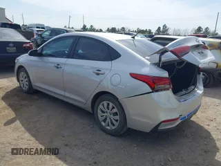 2022 Hyundai Accent SEL with VIN 3KPC24A69NE187223, listed as a IAAI auction lot 41786275 with 36,799 mi miles. Bid and sale history available at carsss.com. Image 3.