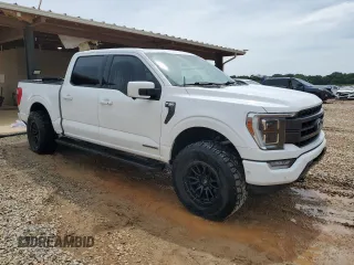2021 Ford F-150 XL with VIN 1FTFW1ED9MFC67912, listed as a Copart auction lot 61664075 with 58,999 mi miles and Salvage title. Bid and sale history available at DreamBid. Image 4.