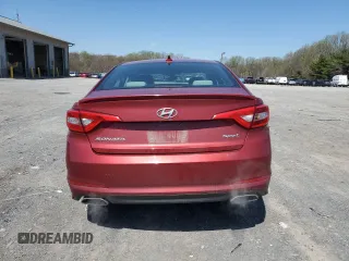 2016 Hyundai Sonata Sport with VIN 5NPE34AF9GH261907, listed as a Copart auction lot 52534385 with 100,644 mi miles and Salvage Title. Bid and sale history available at DreamBid. Image 6.