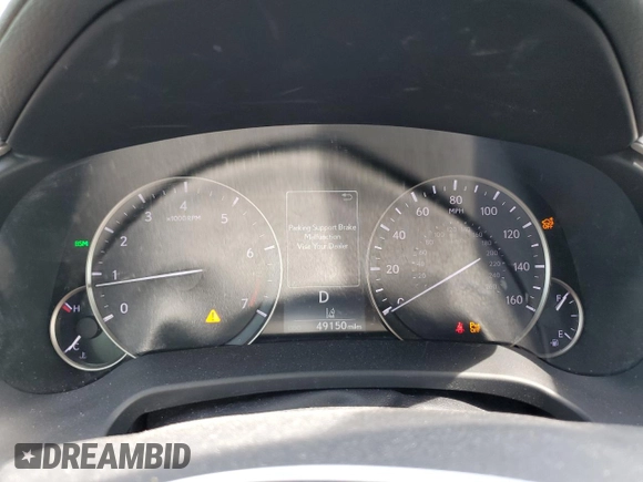 2020 Lexus RX 350 with VIN 2T2HZMAA2LC166971, listed as a Copart auction lot 53837805 with 49,150 mi miles and Non repairable. Bid and sale history available at DreamBid. Image 9.