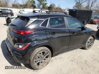 2022 Hyundai Kona N Line with VIN KM8K3CA35NU794693, listed as a Copart auction lot 40448973 with 14,235 mi miles. Bid and sale history available at carsss.com. Image 3.