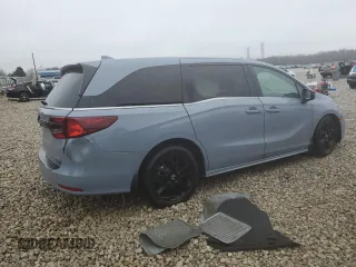 2023 Honda Odyssey Sport with VIN 5FNRL6H77PB011365, listed as a Copart auction lot 44546225 with 48,458 mi miles and Salvage Title. Bid and sale history available at carsss.com. Image 3.