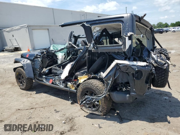 2022 Jeep Wrangler Unlimited Sport S with VIN 1C4HJXDG6NW141367, listed as a Copart auction lot 61546295 with Not provided miles and Salvage title. Bid and sale history available at DreamBid. Image 2.
