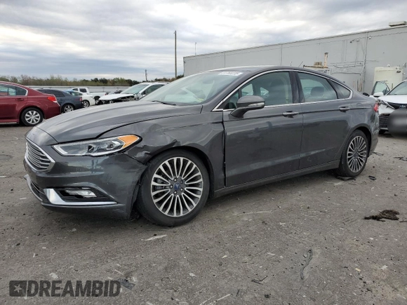 2017 Ford Fusion SE with VIN 3FA6P0H98HR120168, listed as a Copart auction lot 51760235 with 124,791 mi miles and Salvage Title. Bid and sale history available at DreamBid. Image 1.