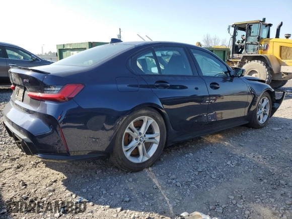2021 BMW M3 with VIN WBS53AY06MFL37453, listed as a Copart auction lot 44033564 with 21,598 mi miles and Salvage Title. Bid and sale history available at carsss.com. Image 3.