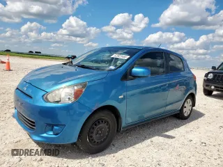 2015 Mitsubishi Mirage DE with VIN ML32A3HJ5FH054542, listed as a Copart auction lot 62922485 with 85,562 mi miles and Salvage title. Bid and sale history available at DreamBid. Image 1.