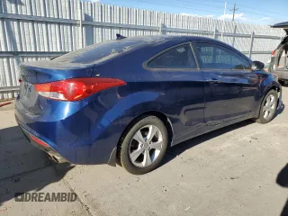 2013 Hyundai Elantra Coupe SE with VIN KMHDH6AE3DU019580, listed as a Copart auction lot 84892324 with 89,273 mi miles and Salvage Title. Bid and sale history available at carsss.com. Image 3.