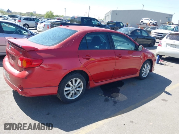 2009 Toyota Corolla with VIN 1NXBU40E09Z098951, listed as a IAAI auction lot 42090512 with 199,787 mi miles. Bid and sale history available at carsss.com. Image 4.