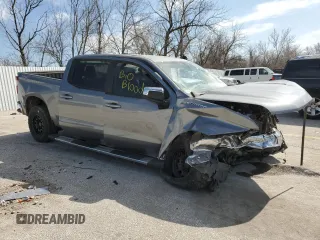 2021 Chevrolet Silverado 1500 LT with VIN 1GCUYDED4MZ142740, listed as a Copart auction lot 48862435 with Not Provided miles and Salvage Title. Bid and sale history available at DreamBid. Image 4.