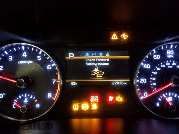 2023 Kia Forte LXS with VIN 3KPF24AD0PE590974, listed as a Copart auction lot 45921365 with 27,036 mi miles and Salvage Title. Bid and sale history available at carsss.com. Image 9.