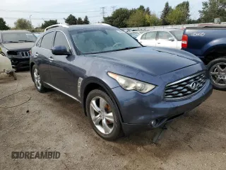 2009 Infiniti FX35 with VIN JNRAS18W39M156360, listed as a Copart auction lot 74988014 with 206,260 mi miles and Salvage Title. Bid and sale history available at carsss.com. Image 4.