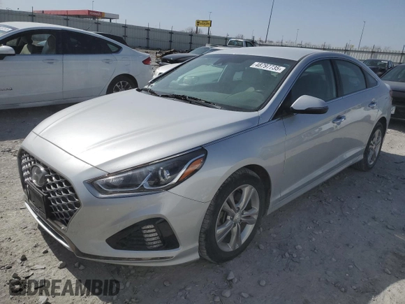 2018 Hyundai Sonata SEL with VIN 5NPE34AF0JH709281, listed as a Copart auction lot 48797735 with 96,482 mi miles and Salvage Title. Bid and sale history available at DreamBid. Image 1.