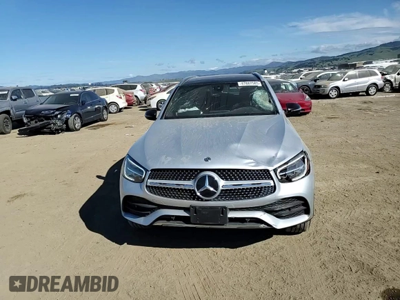 2020 Mercedes-Benz GLC with VIN WDC0G8EB4LF733748, listed as a Copart auction lot 47887585 with 56,787 mi miles and Salvage Title. Bid and sale history available at carsss.com. Image 11.