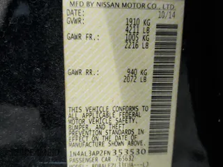 2015 Nissan Altima 2.5 with VIN 1N4AL3AP2FN353530, listed as a Copart auction lot 56054095 with 298,242 mi miles and Salvage title. Bid and sale history available at DreamBid. Image 12.