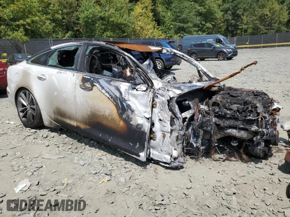 2015 Jaguar XJ with VIN SAJWA3HT8FMV90734, listed as a Copart auction lot 51419894 with Not Provided miles and Salvage Title. Bid and sale history available at DreamBid. Image 4.
