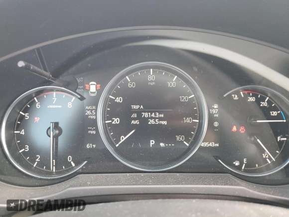 2021 Mazda CX-5 Grand Touring with VIN JM3KFBDM0M0500561, listed as a Copart auction lot 58214665 with 49,543 mi miles and Salvage title. Bid and sale history available at DreamBid. Image 9.
