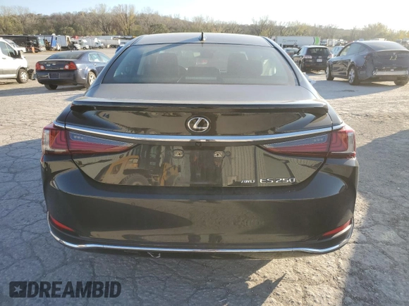 2022 Lexus ES 250 with VIN 58AD11D12NU009293, listed as a Copart auction lot 79694514 with 52,907 mi miles and Salvage title. Bid and sale history available at DreamBid. Image 6.