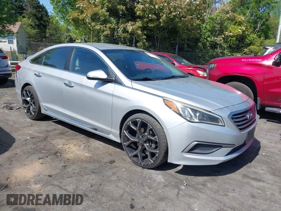 2015 Hyundai Sonata Sport with VIN 5NPE34AF6FH256579, listed as a IAAI auction lot 42052813 with 103,988 mi miles and . Bid and sale history available at DreamBid. Image 1.