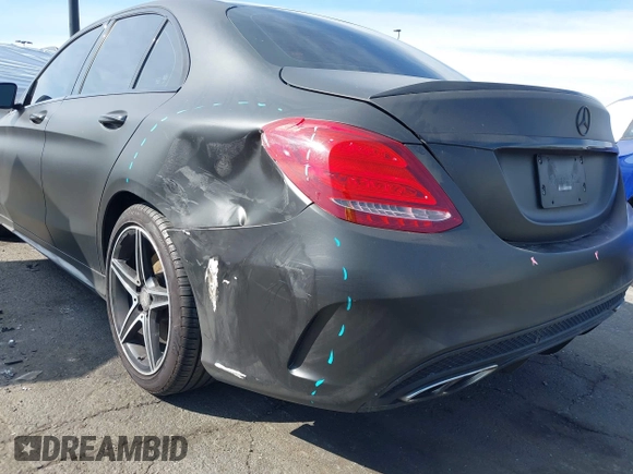 2016 Mercedes-Benz C 450 AMG with VIN 55SWF6EBXGU141867, listed as a IAAI auction lot 41596461 with 126,565 mi miles and . Bid and sale history available at carsss.com. Image 6.
