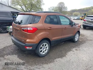 2018 Ford EcoSport SE with VIN MAJ3P1TEXJC229328, listed as a IAAI auction lot 42059911 with 27,531 mi miles. Bid and sale history available at carsss.com. Image 4.