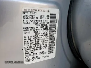 2017 Infiniti QX70 z VIN JN8CS1MW2HM414787, wystawiony jako Copart lot #59272885 z przebiegiem Nie podano mil oraz Czysty tytuł • Clean title. Historia ofert i sprzedaży dostępna na DreamBid. Obrazek 14.