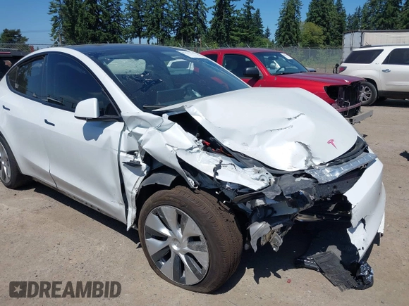 2022 Tesla Model Y Long Range z VIN 7SAYGDEE9NF509655, wystawiony jako IAAI lot #42433796 z przebiegiem 46 936 mil mil oraz . Historia ofert i sprzedaży dostępna na DreamBid. Obrazek 6.