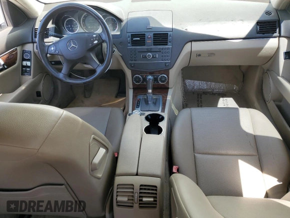 2011 Mercedes-Benz C 300 Sport with VIN WDDGF8BB2BR164820, listed as a Copart auction lot 53251255 with 142,314 mi miles and Salvage title. Bid and sale history available at DreamBid. Image 8.