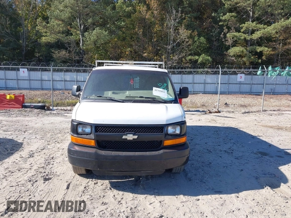 2010 Chevrolet Express Cargo Van with VIN 1GCUGADX3A1131204, listed as a IAAI auction lot 40709065 with 312,430 mi miles. Bid and sale history available at carsss.com. Image 12.