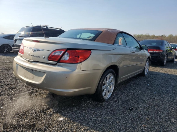 2008 Chrysler Sebring Touring with VIN 1C3LC55R58N108741, listed as a Copart auction lot 50879395 with 65,617 mi miles and Salvage Title. Bid and sale history available at carsss.com. Image 3.