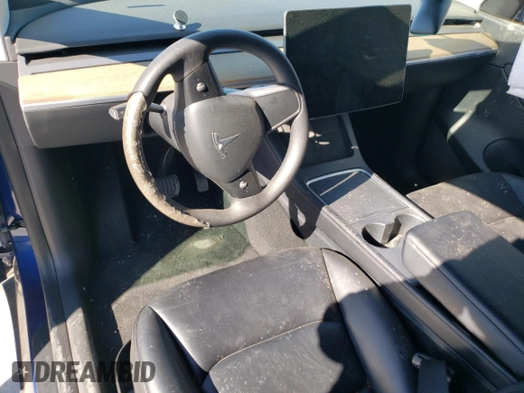 2022 Tesla Model Y Long Range with VIN 7SAYGDEE1NF481639, listed as a Copart auction lot 49896125 with Not Provided miles and Salvage Title. Bid and sale history available at carsss.com. Image 8.