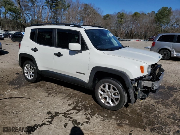 2018 Jeep Renegade Latitude with VIN ZACCJBBB4JPJ34524, listed as a Copart auction lot 45901735 with NaN miles and Salvage Title. Bid and sale history available at carsss.com. Image 4.