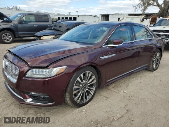 2017 Lincoln Continental Reserve with VIN 1LN6L9NP0H5605464, listed as a Copart auction lot 80732344 with 102,616 mi miles and Salvage Title. Bid and sale history available at carsss.com. Image 1.